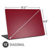 Burgundy Solid Universal Laptop 15in (12.2 x 8.8in) Skin
